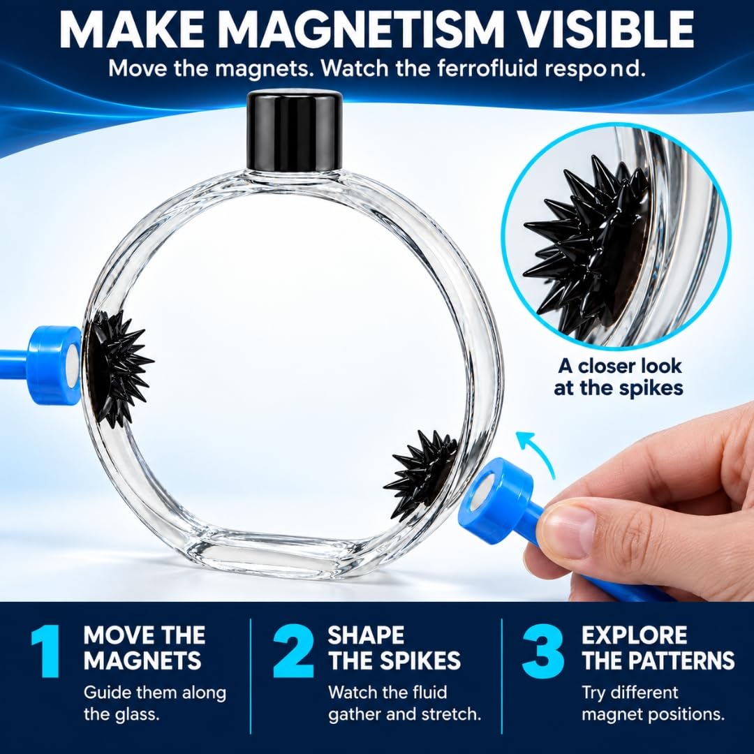 STEM Source Ferrofluid Display Bottle – Blue Handles – image 2
