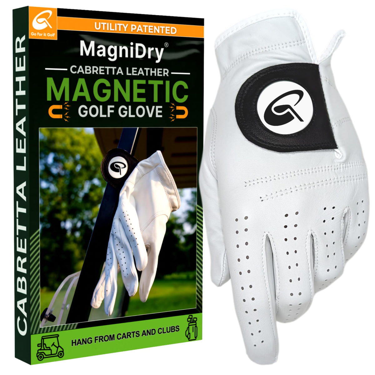 MagniDry Men’s Left-Hand Cabretta Golf Glove – Single – XL