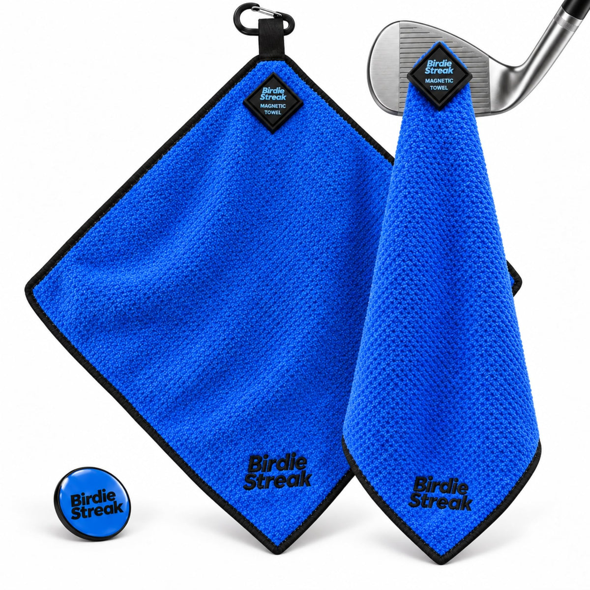 Birdie Streak Junior Magnetic Golf Towel – Blue