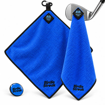 Birdie Streak Junior Magnetic Golf Towel – Blue