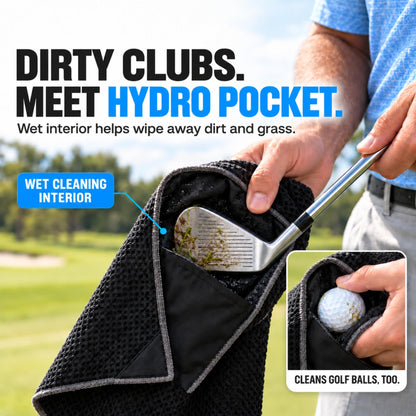 Hydro Pocket Magnetic Golf Towel – Gray – image 3