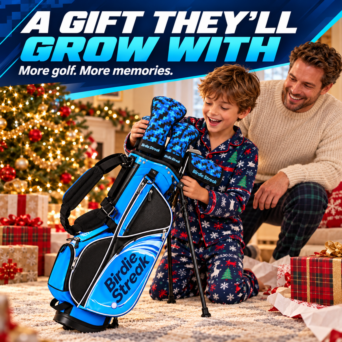 Birdie Streak adjustable junior golf set – Holiday gift