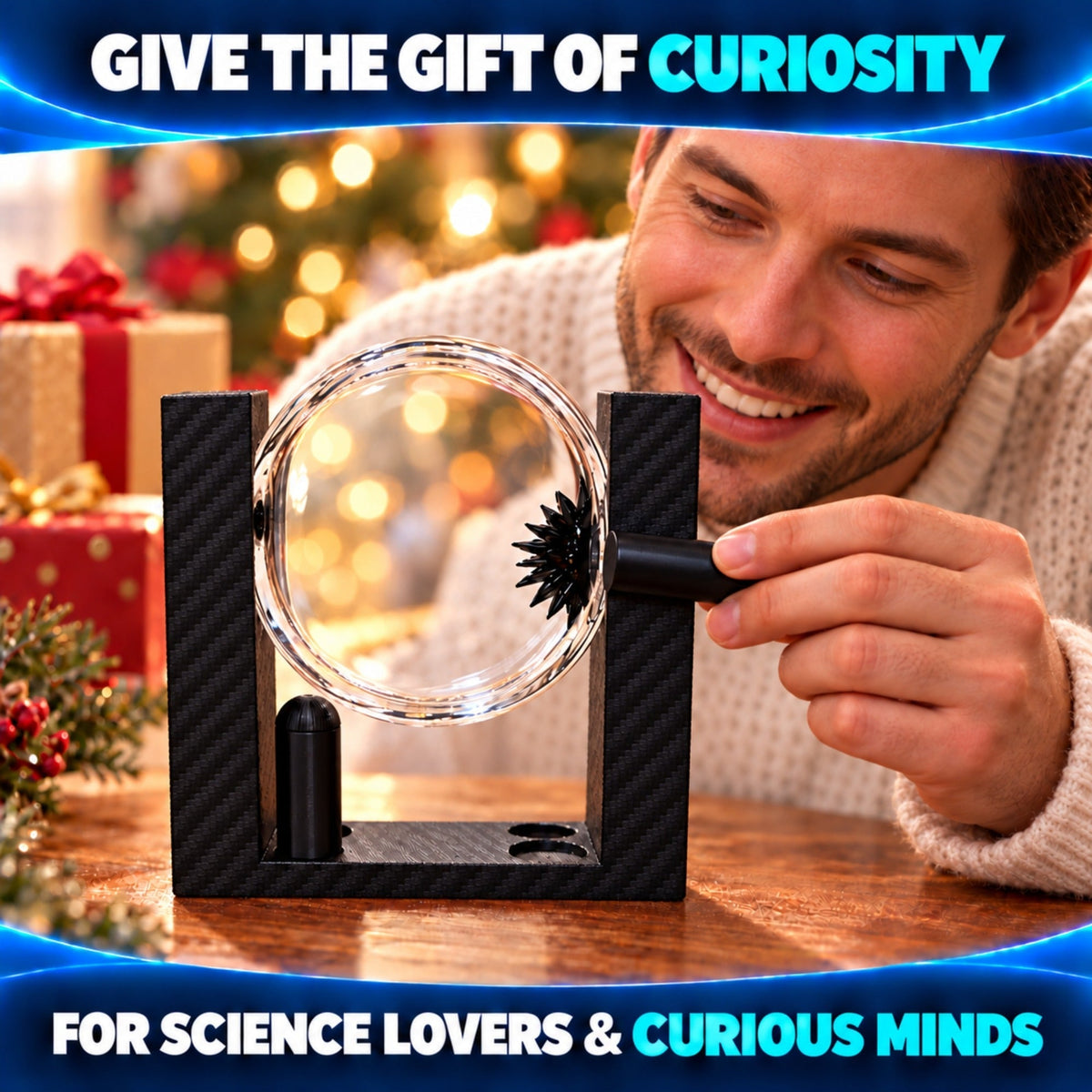 STEM Source 100ml Ferrofluid Display with 2 Magnets, Vertical Black - image 6